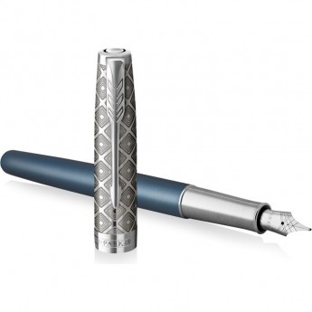 Ручка перьевая PARKER SONNET PREMIUM F537 METAL BLUE CT F золото 18K Ручка перьевая PARKER SONNET PREMIUM F537 METAL BLUE CT F золото 18K